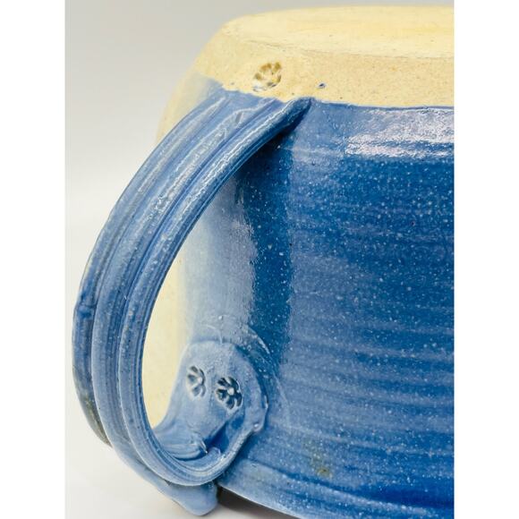 Ceramic Pottery Handmade Mixing Batter Bowl with Handle and Spout - Picture 5 of 7